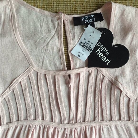 NWT LF Paper Heart caged crop tank. Sz 10 - Picture 2 of 3